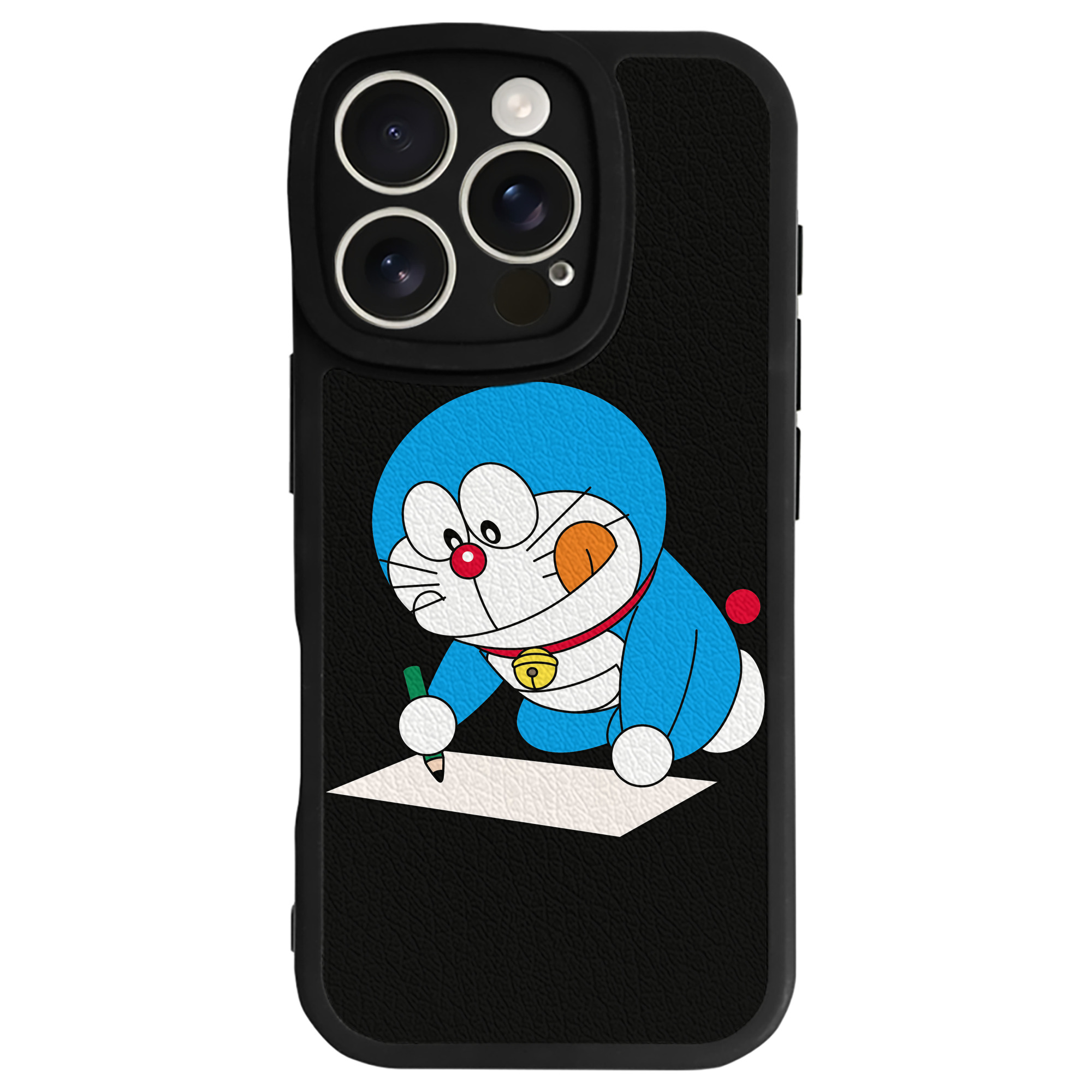 （画像用） ドラえもん Doraemon 【iPhone 16シリーズ対応】シリコンスマホケース（レザー調） 材質：シリコン